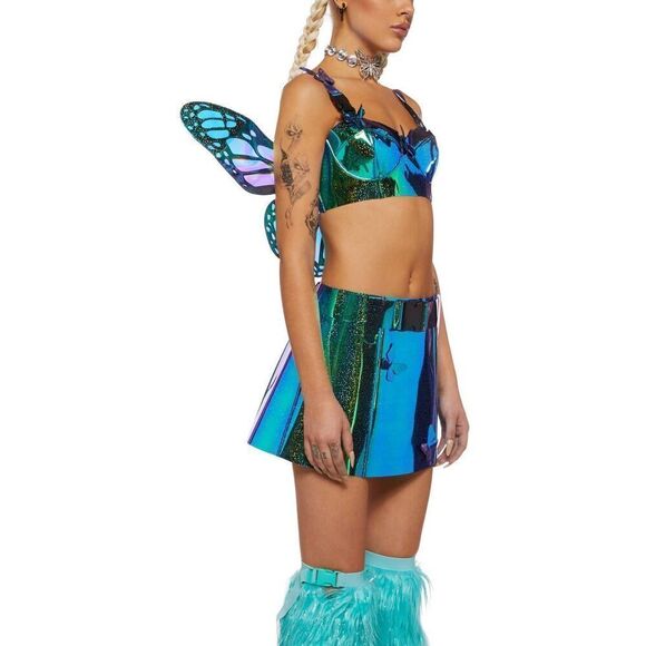 Dolls Kill Iridescent Fairy Costume - Picture 9 of 14